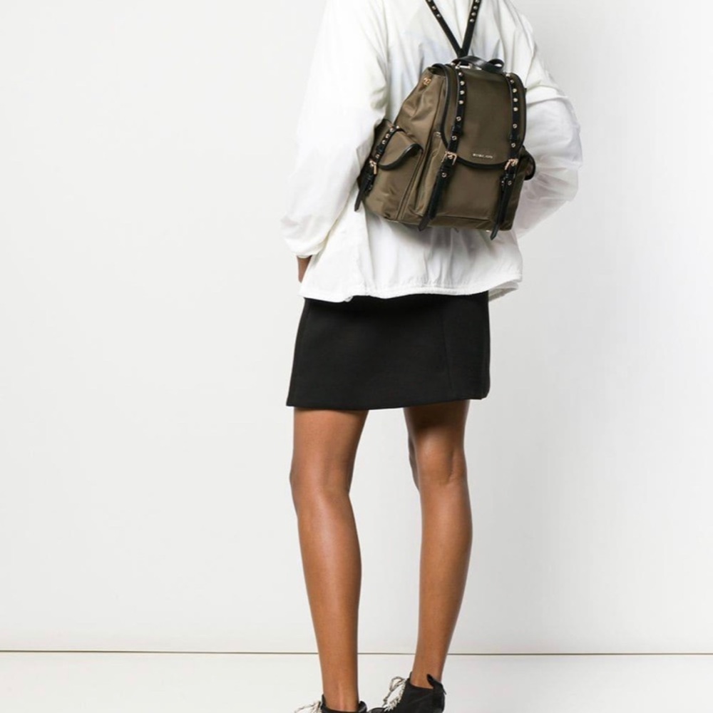 MK green Leila backpack